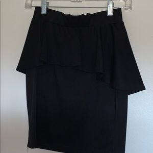 Black pencil skirt